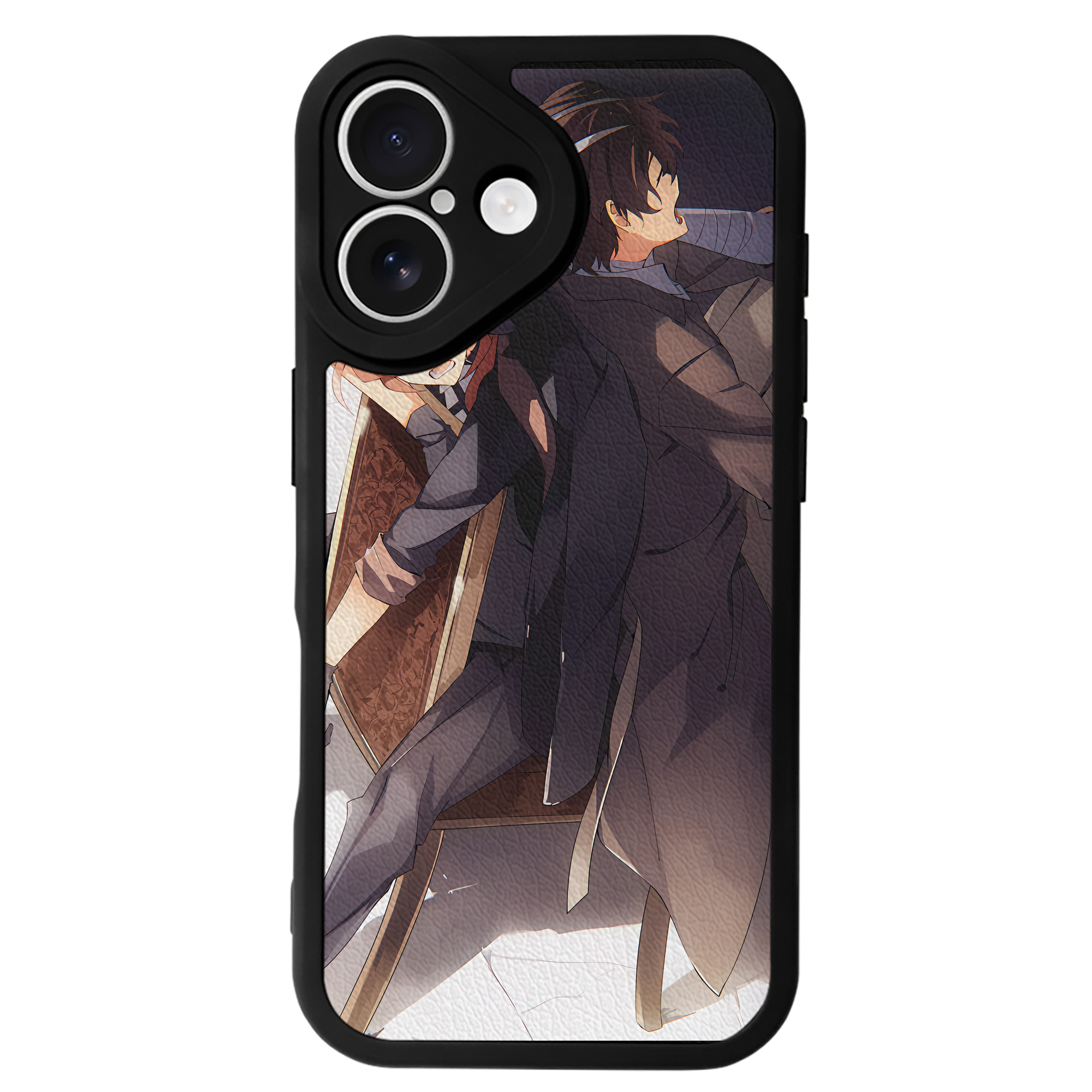 （画像用） 文豪ストレイドッグス Bungo Stray Dogs 【iPhone 16シリーズ対応】シリコンスマホケース（レザー調） 材質：シリコン